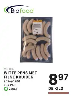 Bidfood Milioni witte pens met fijne kruiden aanbieding