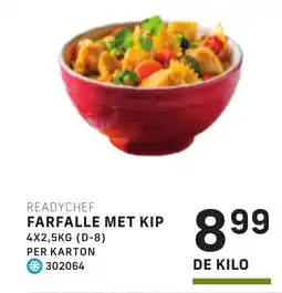 Bidfood Readychef farfalle met kip aanbieding