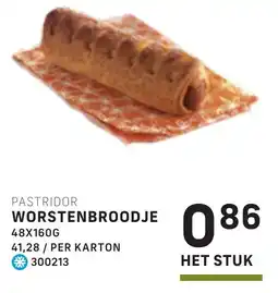 Bidfood Pastridor worstenbroodje aanbieding