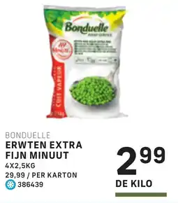Bidfood Bonduelle erwten extra fijn minuut aanbieding