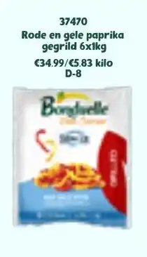 Bidfood Rode en gele paprika gegrild aanbieding