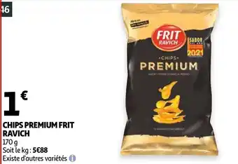 Auchan Chips premium frit ravich aanbieding