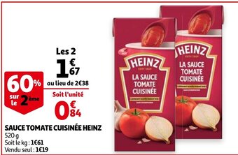 Sauce tomate cuisinee heinz