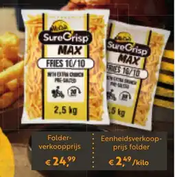 Bidfood Mccain surecrisp max aanbieding