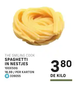 Bidfood The smiling cook spaghetti in nestjes aanbieding