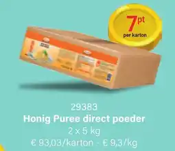 Bidfood Honig Puree direct poeder aanbieding