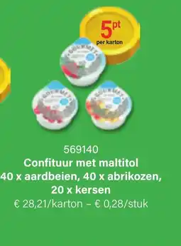 Bidfood Confituur met maltitol aanbieding