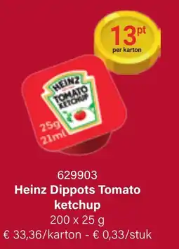 Bidfood Heinz Dippots Tomato ketchup aanbieding