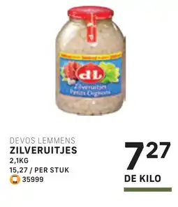 Bidfood Devos lemmens zilveruitjes aanbieding