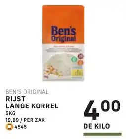 Bidfood Ben's original rijst lange korrel aanbieding