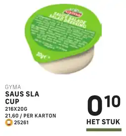 Bidfood Gyma saus sla cup aanbieding