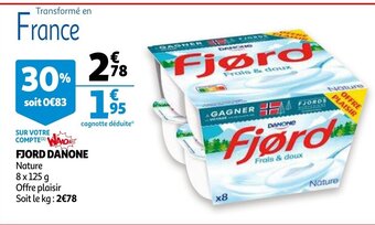 Auchan Fjord danone aanbieding