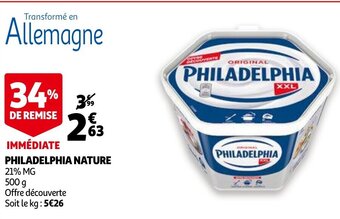 Auchan Philadelphia nature aanbieding