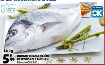 Auchan Dorade royale filiere responsable aanbieding