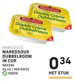 Bidfood Maredsous dubbelroom in cup aanbieding