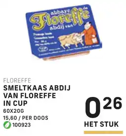 Bidfood Floreffe smeltkaas abdij van floreffe in cup aanbieding