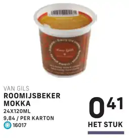 Bidfood Van Gils Roomijsbeker Mokka aanbieding