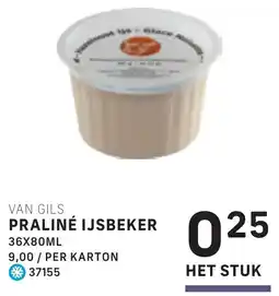 Bidfood Van gils praliné ijsbeker aanbieding