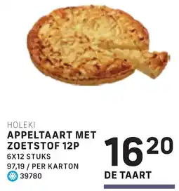 Bidfood Holeki Appeltaart met Zoetstof 12P aanbieding