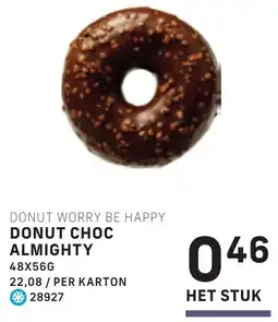 Bidfood Donut Worry Be Happy Donut Choc Almighty aanbieding