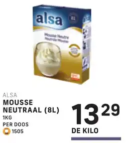 Bidfood Alsa mousse neutraal aanbieding
