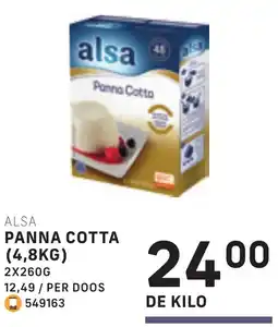 Bidfood Alsa panna cotta aanbieding