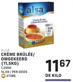 Bidfood Alsa Crème Brûlée / Omgekeerd aanbieding