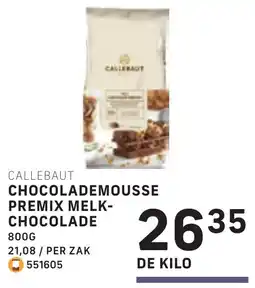 Bidfood Callebaut Chocolademousse Premix Melkchocolade aanbieding