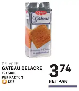Bidfood Delacre Gâteau aanbieding
