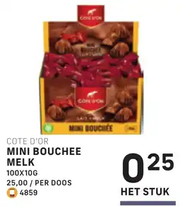 Bidfood Cote D'Or Mini Bouchee Melk aanbieding