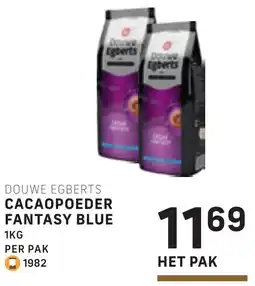 Bidfood Douwe egberts cacaopoeder fantasy blue aanbieding