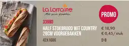 Bidfood Half stokbrood wit country 28cm voorgebakken aanbieding