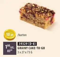 Bidfood Grainy Cake-To-Go aanbieding
