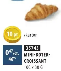 Bidfood Mini Boter Croissant aanbieding
