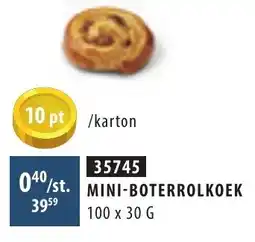 Bidfood Mini Boterrolkoek aanbieding