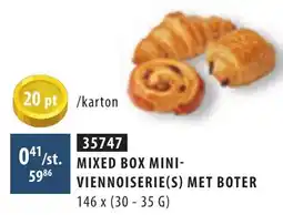 Bidfood Mixed Box Mini Viennoiserie(s) met Boter aanbieding