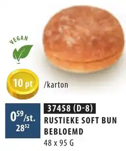 Bidfood Rustieke Soft Bun Bebloemd aanbieding