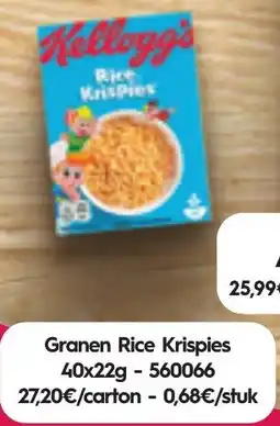 Bidfood Kellogg's Granen Rice Krispies aanbieding