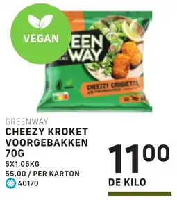 Bidfood Greenway cheezy kroket voorgebakken aanbieding