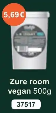 Bidfood Zure room vegan aanbieding