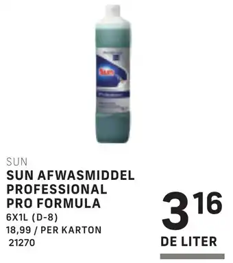 Bidfood Sun Afwasmiddel Professional Pro Formula aanbieding