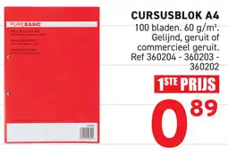 Trafic Cursusblok A4 aanbieding