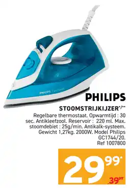 Trafic Philips Stoomstrijkijzer aanbieding
