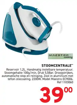 Trafic Maestro Cooking Stoomcentrale aanbieding