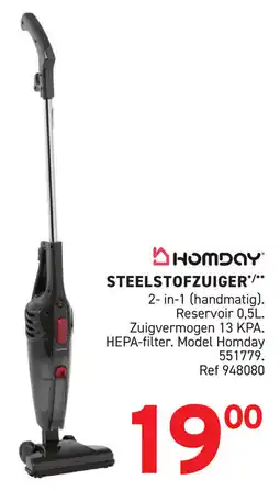 Trafic Homday steelstofzuiger aanbieding