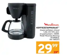Trafic Moulinex koffiezetapparaat aanbieding