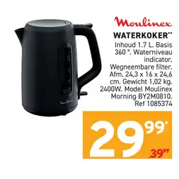 Trafic Moulinex waterkoker aanbieding