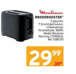 Trafic Moulinex broodrooster aanbieding