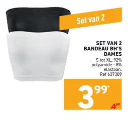 Trafic Set van 2 bandeau BH's dames aanbieding