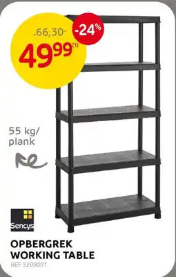 BricoPlanit Opbergrek working table aanbieding